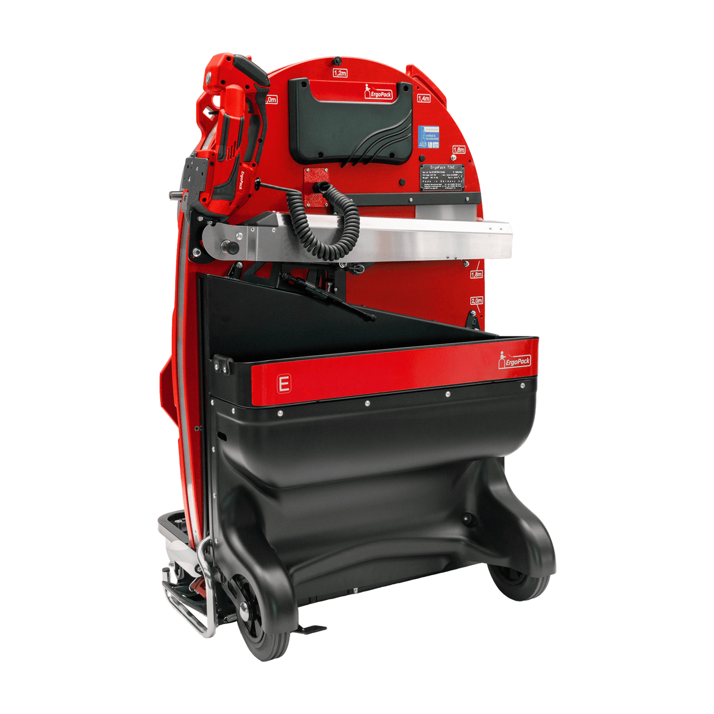 ErgoPack 700 manual hand-crank pallet strapping system for low-complexity logistics work